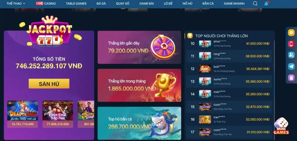 Các trò chơi đa dạng tại 55my: cá cược thể thao, casino, bắn cá, nổ hũ, đá gà